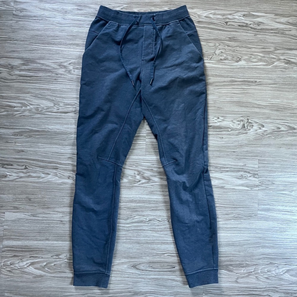 Lululemon Mens City Sweat Jogger Pants Navy Blue Slim Fit Small LM5534T